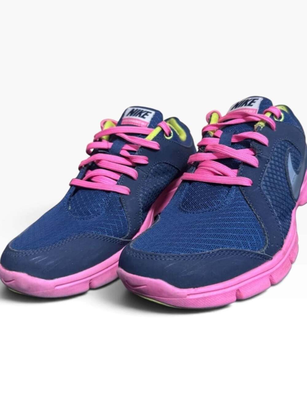 Nike Flex Experience RN 2 Girls Sneakers Navy Pink Running Shoes Size 5.5Y